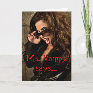 VAMP IT OUT! Greeting card