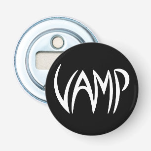 Vamp Text (Black/White) Version Bottle Opener