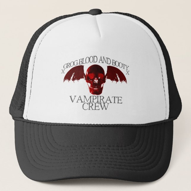 Vampirate Crew Trucker Hat (Front)