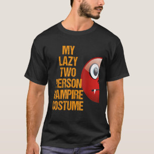Vampire 1 Matching Couple Costume Funny Easy Hallo T-Shirt