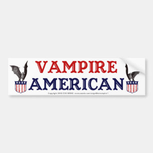 Vampire American Bumper Sticker