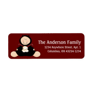 Vampire Baby First Halloween Return Address Label