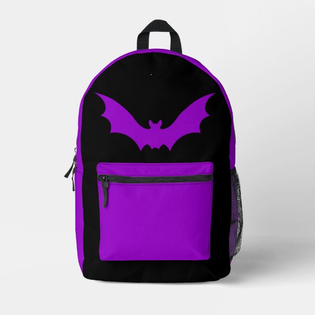 VAMPIRE BAT BACKPACK (BLACK PURPLE) (Front)