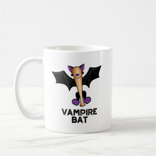 Vampire Bat Funny Baseball Pun Coffee Mug