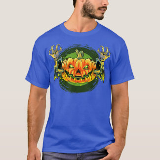 Vampire bat Halloween pumpkin head  T-Shirt