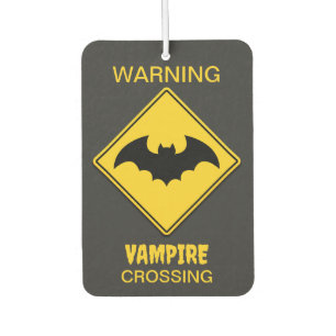 Vampire Bat Warning Halloween Air Freshener