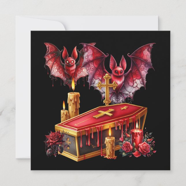 Vampire Bats Invitation (Front)