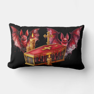 Vampire Bats Lumbar Pillow