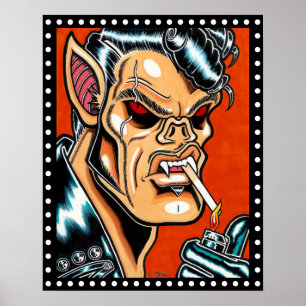 Vampire Biker Poster