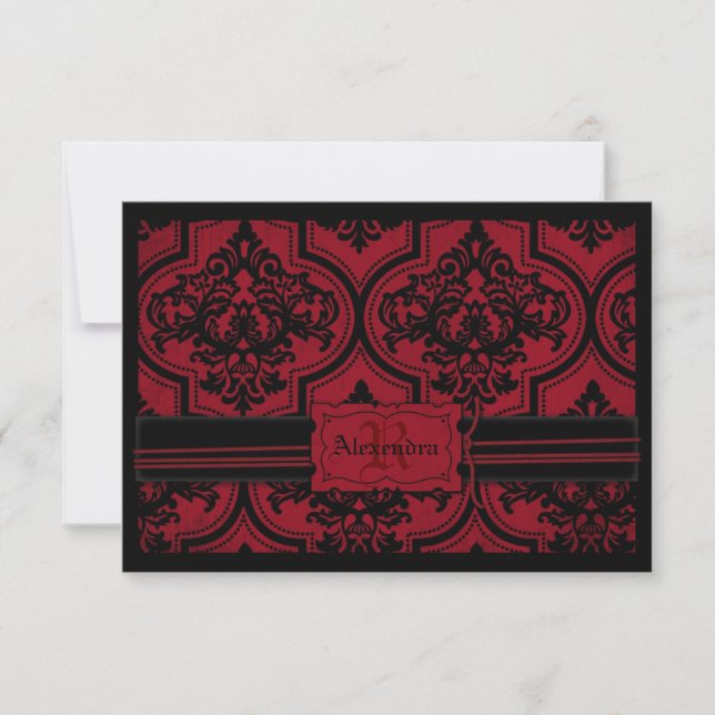 Vampire Birthday RSVP Card (Front)
