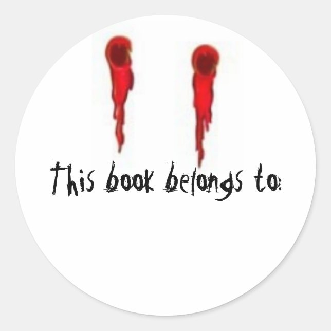 Vampire Bite livre autocollant (Devant)