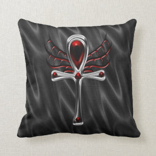 Vampire Blood Ankh Goth Pillow