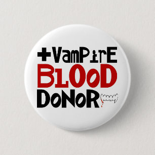Vampire Blood Donor 2 Inch Round Button