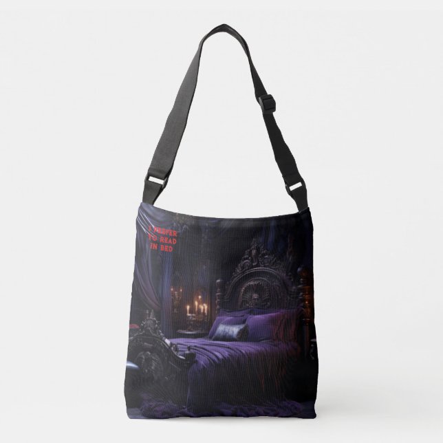 Vampire Book Club Dark Romance Add Name Gift Crossbody Bag (Front)