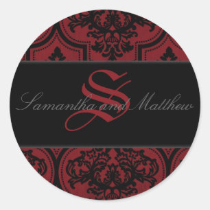 Vampire Bride Monogram Sticker B2