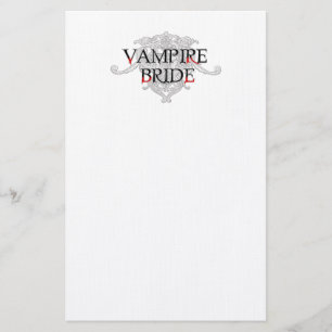 Vampire Bride Stationery