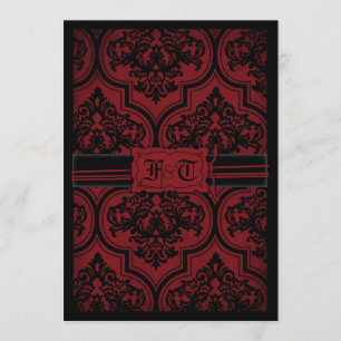 Vampire Bride Wedding Invitation Card A7 V