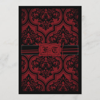 Vampire Bride Wedding Invitation Card A7 V