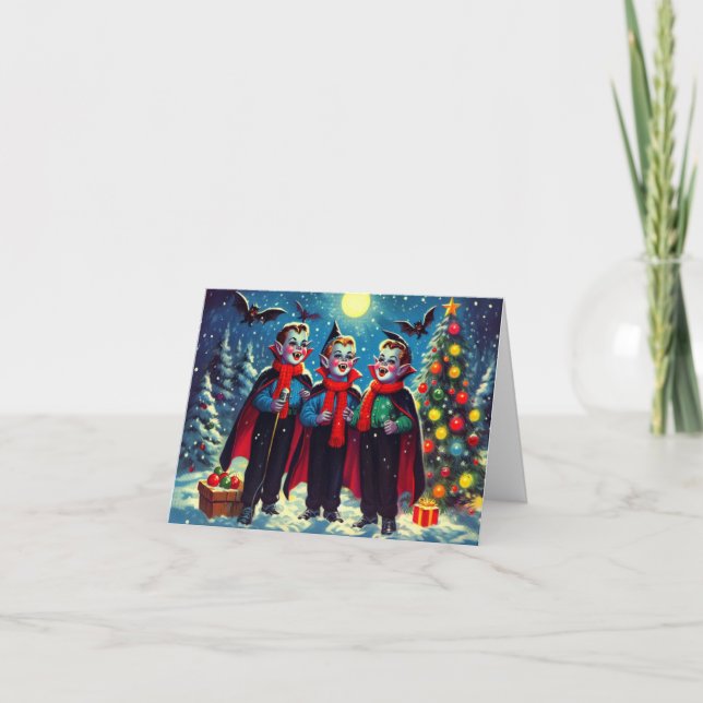 Vampire Caroling Card (Front)