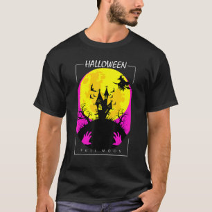 Vampire Castle Full Moon Celebrate Halloween T-Shirt