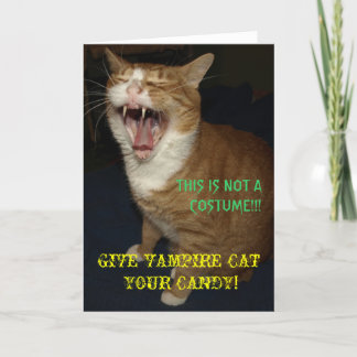 Vampire Cat Card