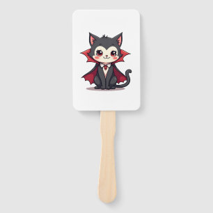 Vampire Cat � Cute Halloween Pet Tee Hand Fan