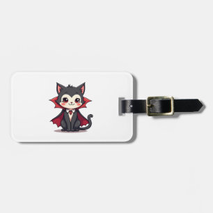 Vampire Cat � Cute Halloween Pet Tee Luggage Tag