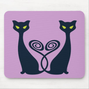 Vampire Cat Duo Mouse Pad