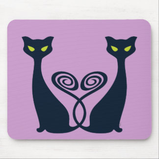 Vampire Cat Duo Mouse Pad