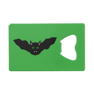 Vampire Cat Faced Bat Halloween Bottle Opener Credit Card Bottle Opener