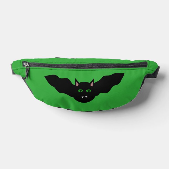 Vampire Cat Faced Bat Halloween Fanny Pack (Lay Down)