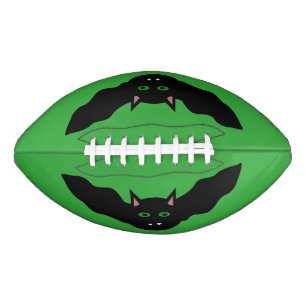 Vampire Cat Faced Bat Halloween Football