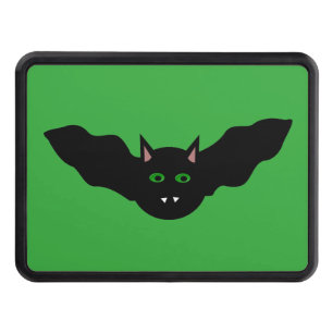 Vampire Cat Faced Bat Halloween Hitch Cover