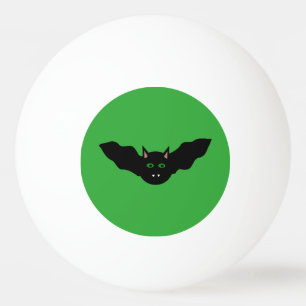 Vampire Cat Faced Bat Halloween Ping Pong Ball