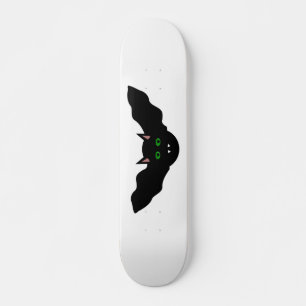 Vampire Cat Faced Bat Halloween Skateboard