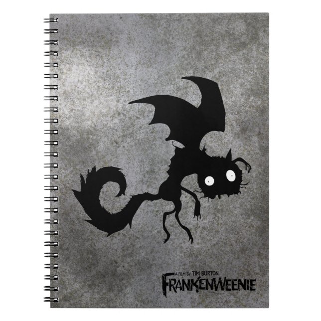 Vampire Cat Silhouette Notebook (Front)