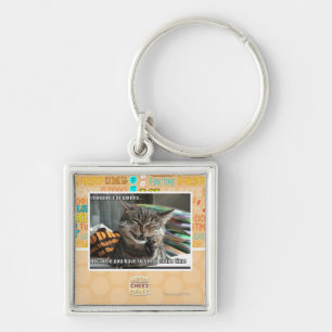 vampire cat smiles keychain