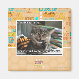 vampire cat smiles magnet