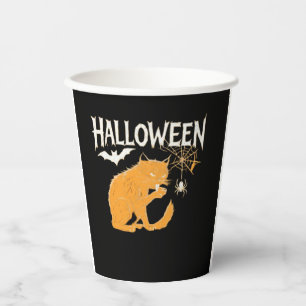 Vampire Cat's Halloween Classic T-Shirt Paper Cups