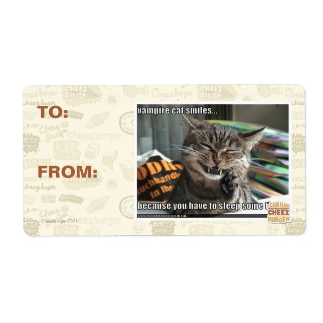 vampire chat sourit (Devant)