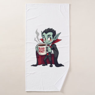 Vampire Coffee Lover � Spooky Latte Shirt Bath Towel