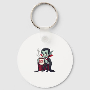 Vampire Coffee Lover � Spooky Latte Shirt Keychain