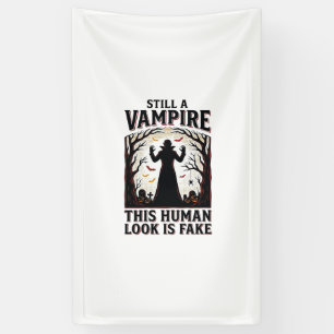Vampire Costume Shirt Funny Halloween Human Disgui Banner