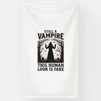 Vampire Costume Shirt Funny Halloween Human Disgui Banner