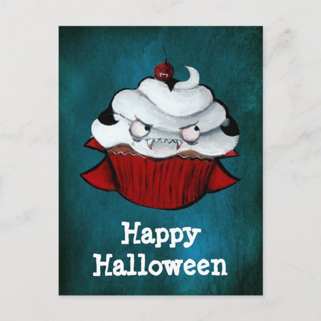 Vampire Count Cupcake Postcard (Front)