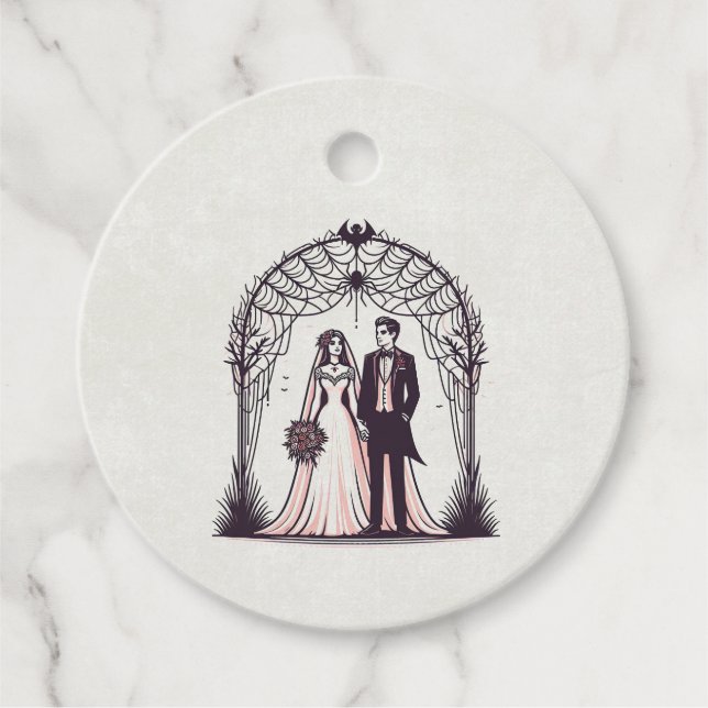 Vampire Couple Favour Tags (Front)