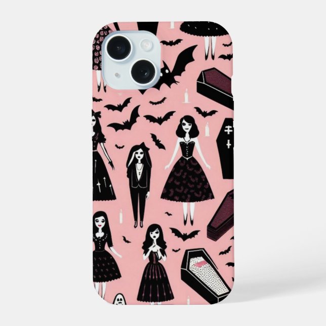 Vampire Dolls iPhone 15 Case (Back)