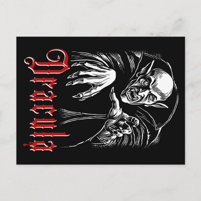 Vampire Dracula Postcard (Front)