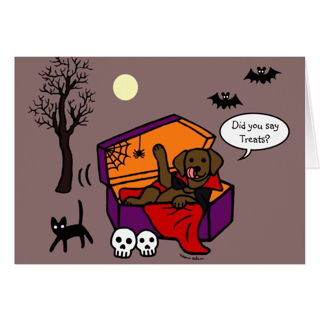 Vampire du laboratoire de chocolat d'Halloween (Devant horizontal)