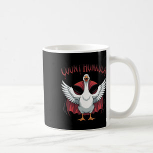 Vampire Duck Count Honkula Spooky Halloween Coffee Mug